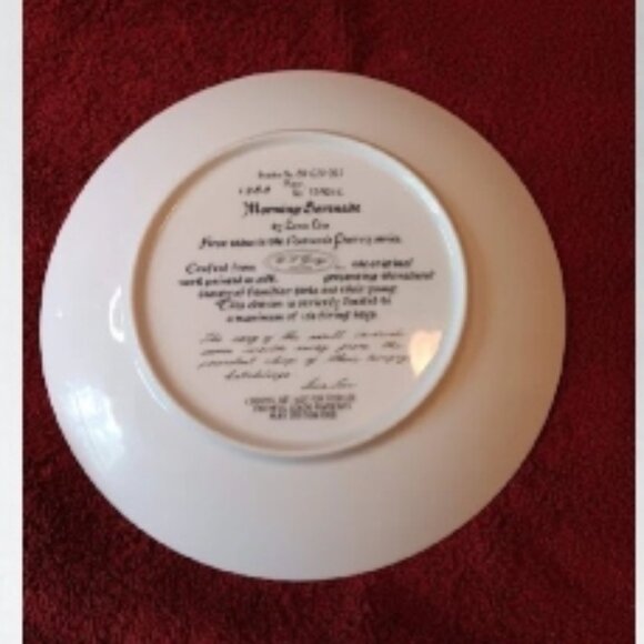 Morning Serenade collectors plate "Nature's Poetry" First issue Cardinal - Picture 2 of 2